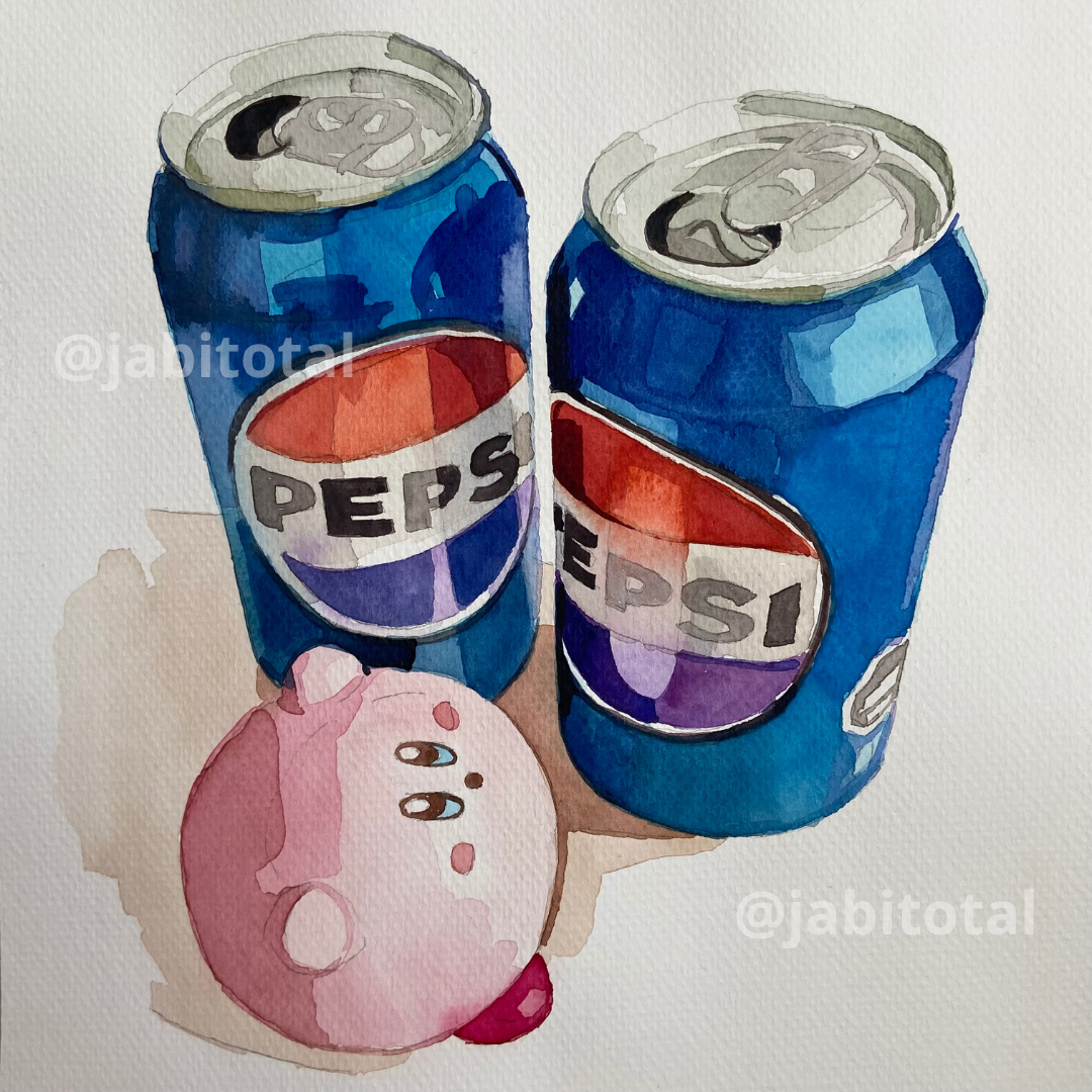 Kirby se tomó 2 pepsis