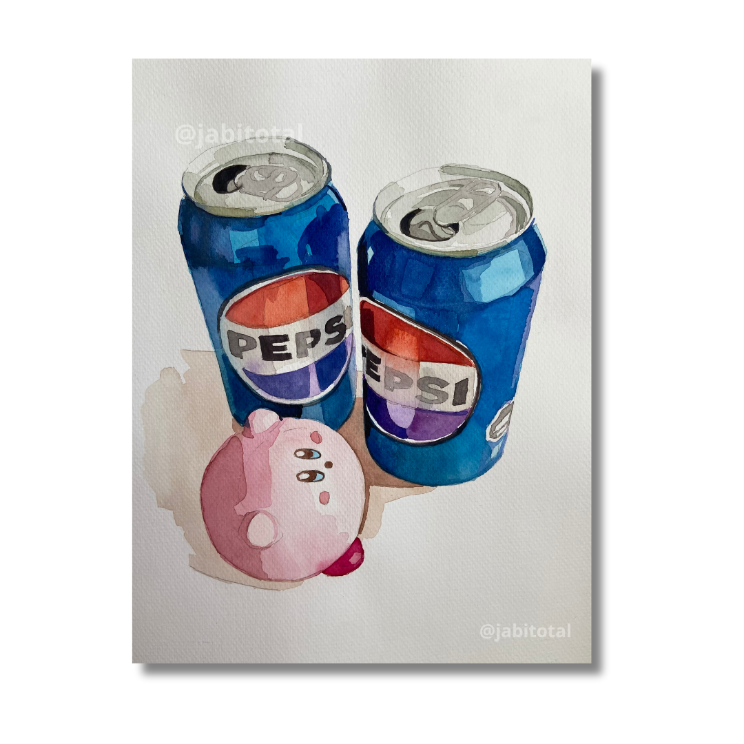 Kirby se tomó 2 pepsis