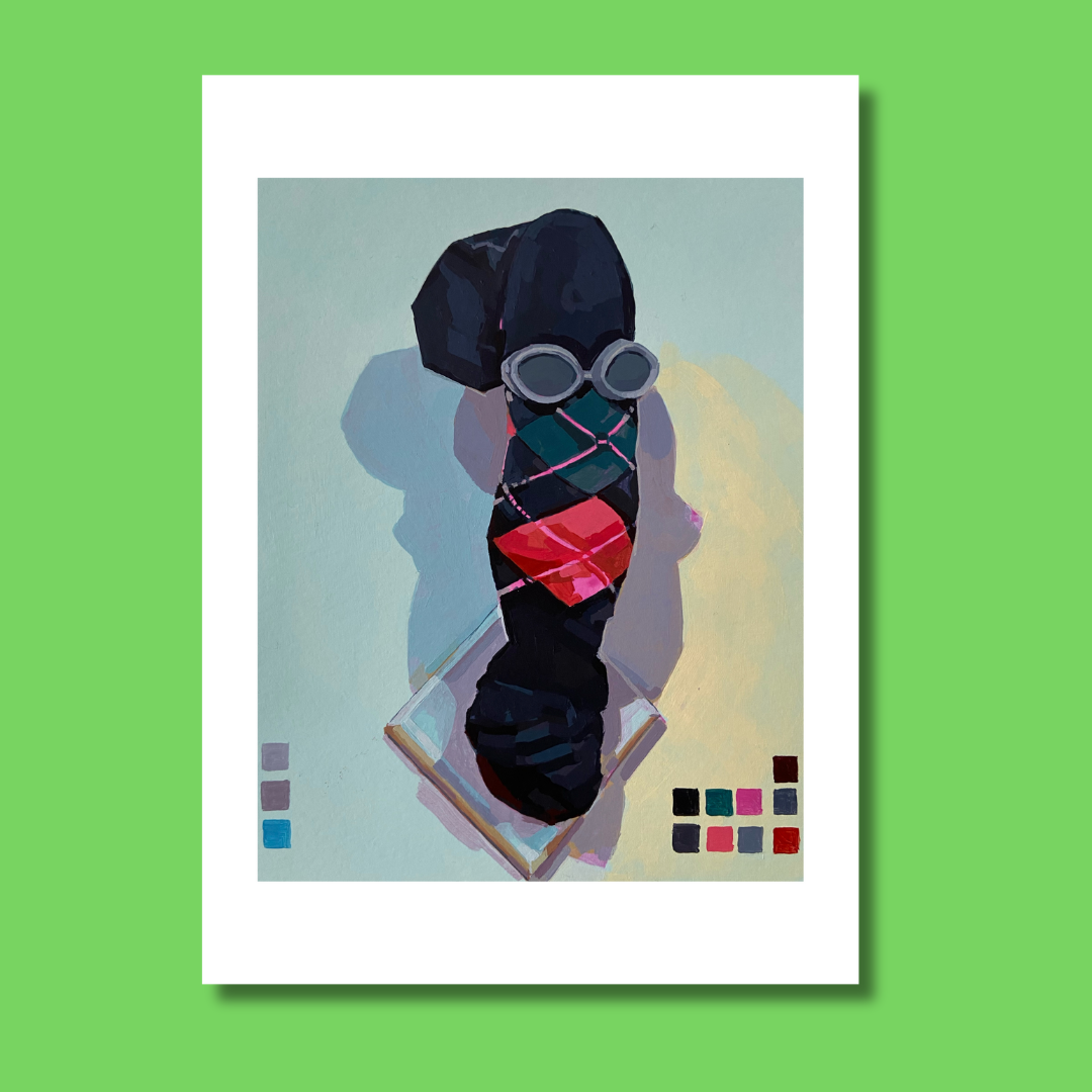 Print Calcetin con Rombos Man 13x18 cm