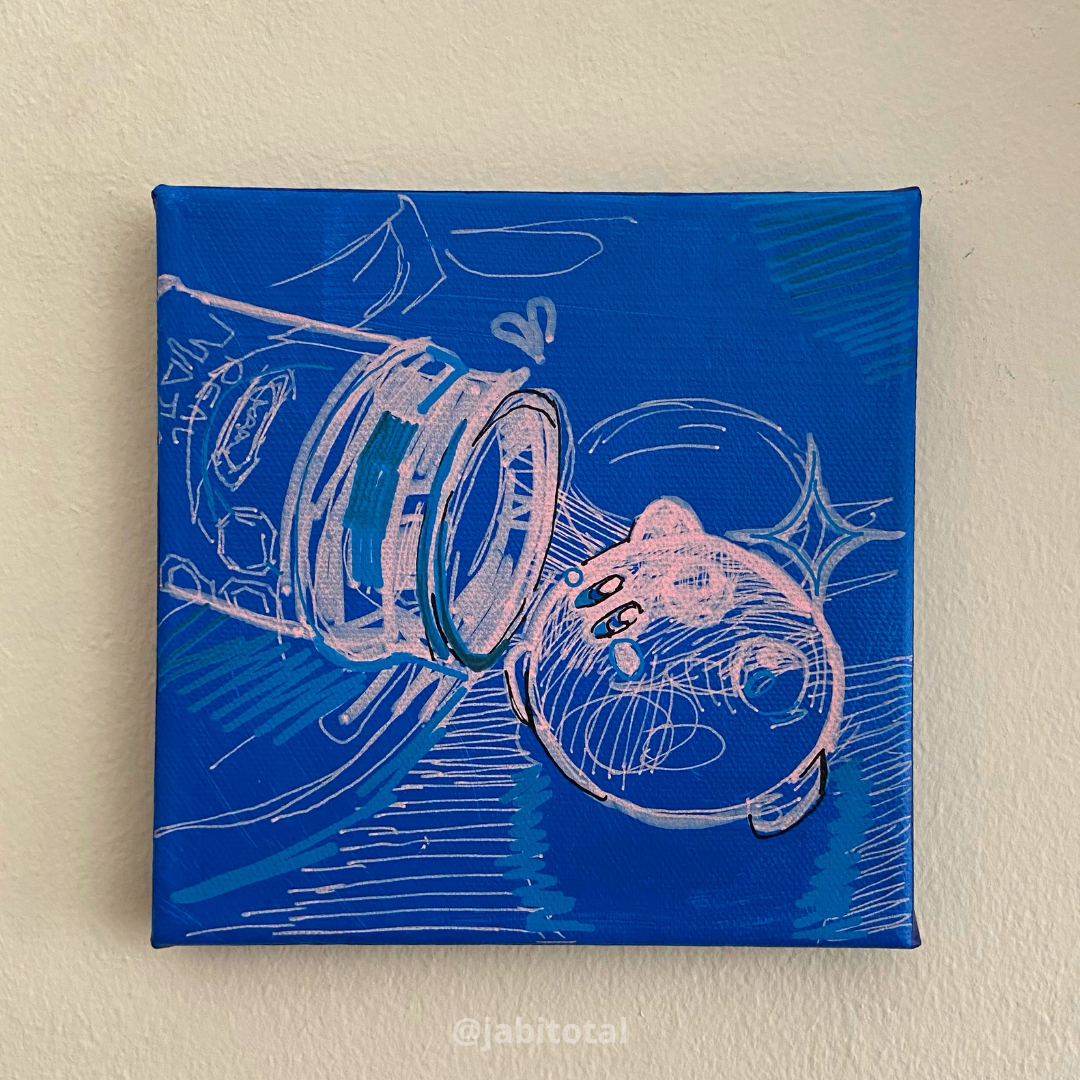 Kirby encontro la mayo azul