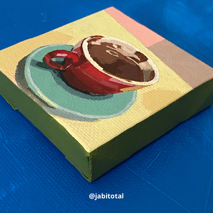 Mini taza de chocolatito caliente