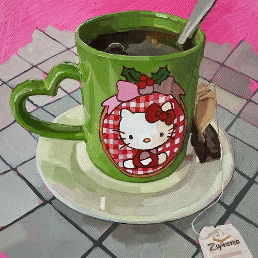Tecito calentito con la kitty