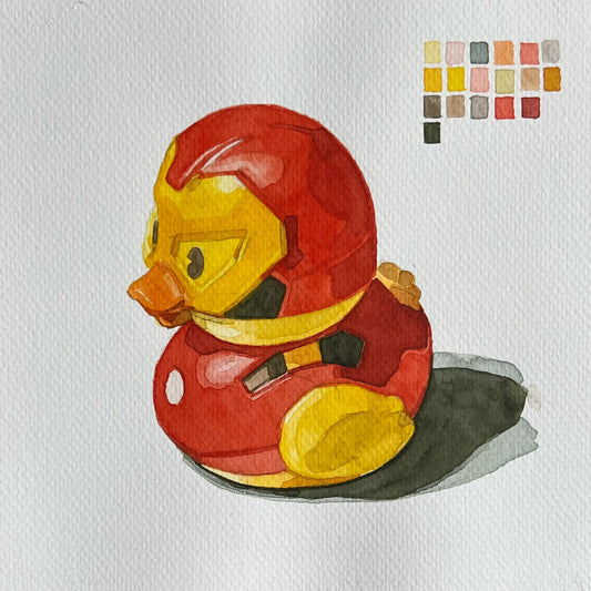 Patito iron man de hule