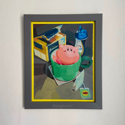 Kirby quiere tomar hierba calentita