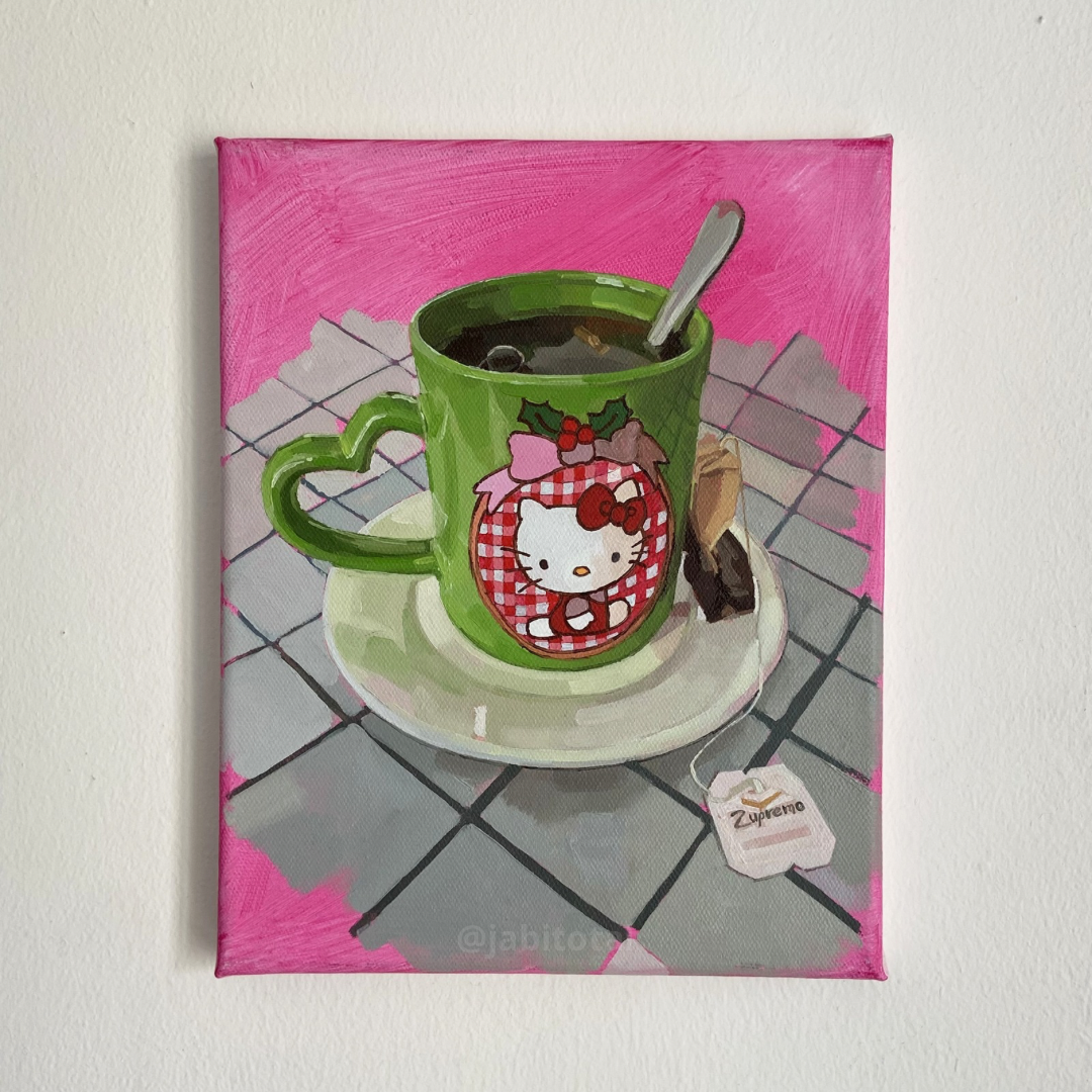 Tecito calentito con la kitty