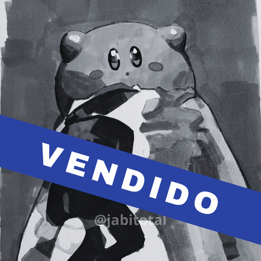 DIBUJO practica de kirby saturado
