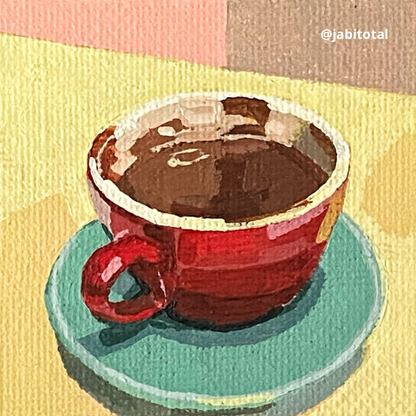 Mini taza de chocolatito caliente