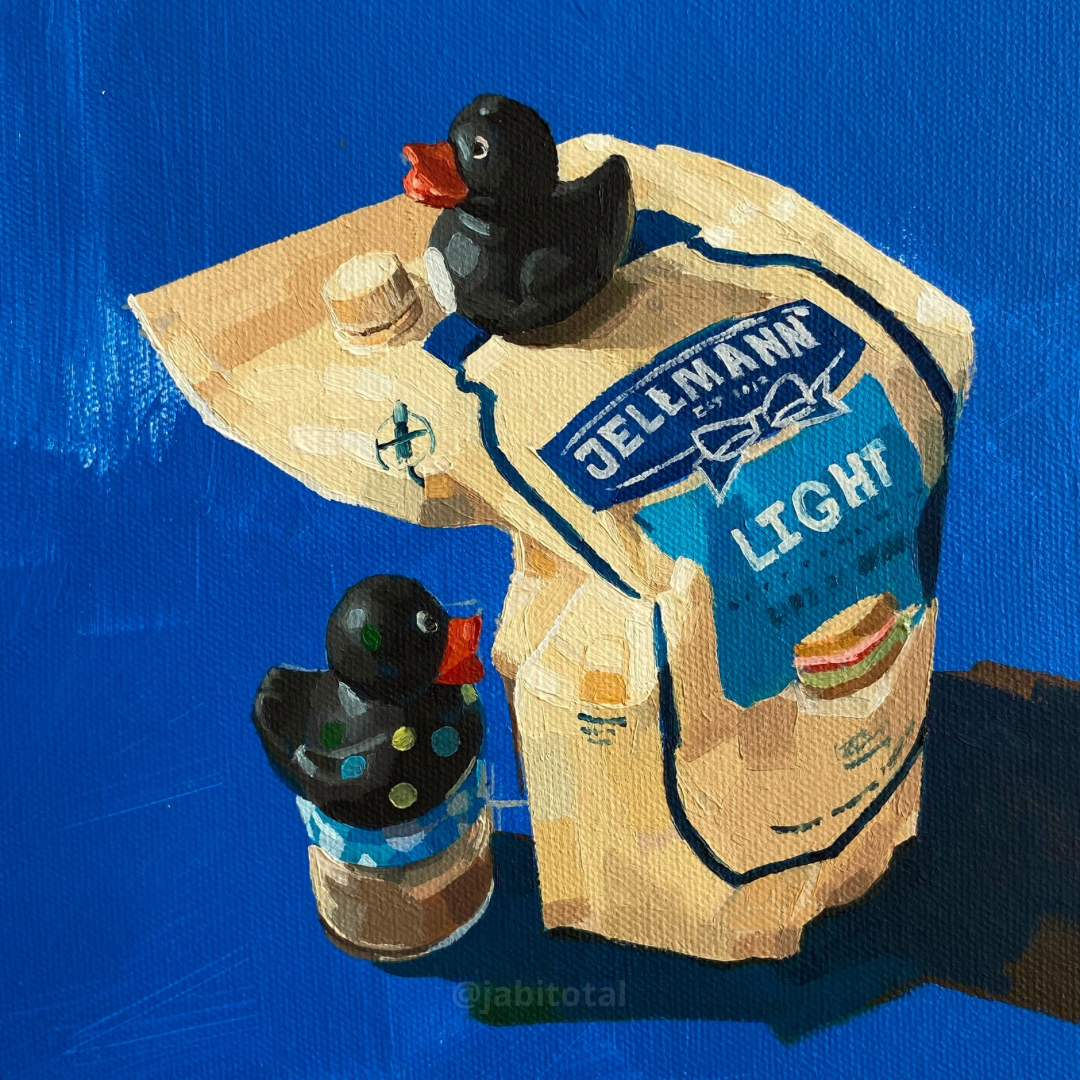 Patitos de hule se roban la Mayo light