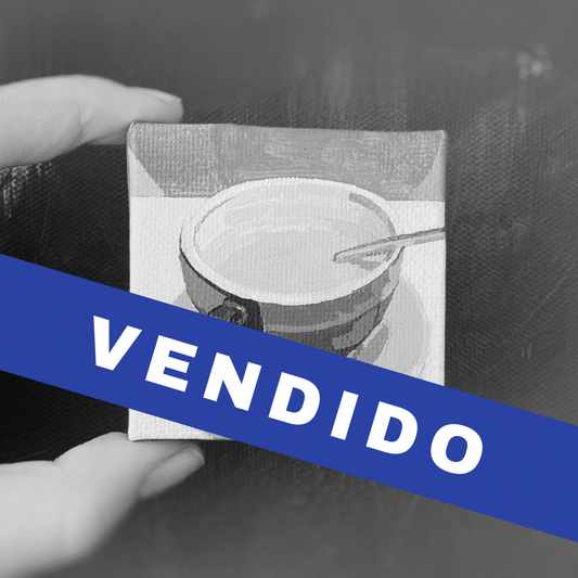 Mini taza con café de mi amiga