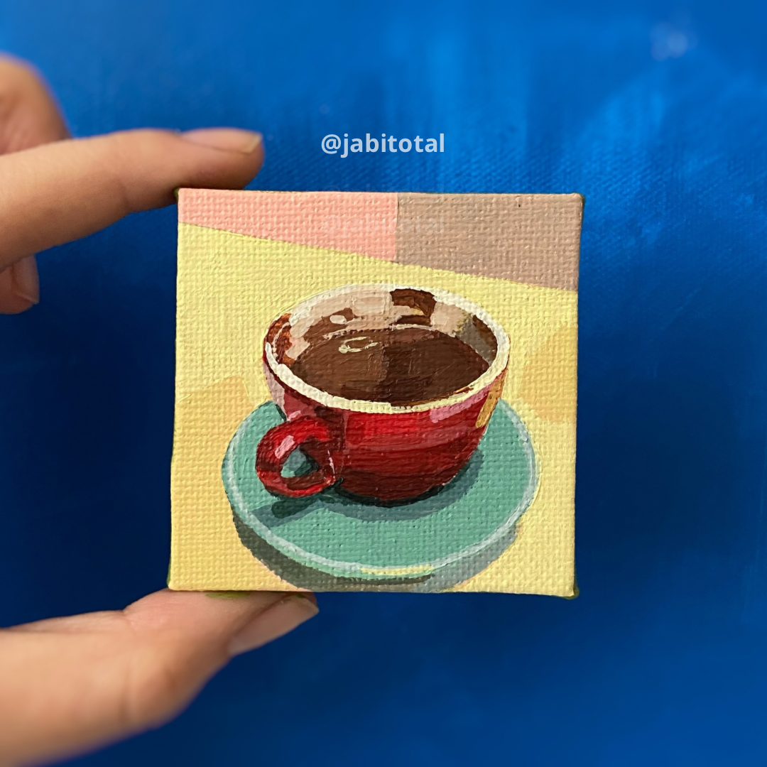Mini taza de chocolatito caliente