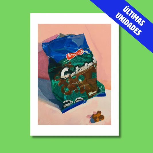 Print Gatolate al oleo 13x18