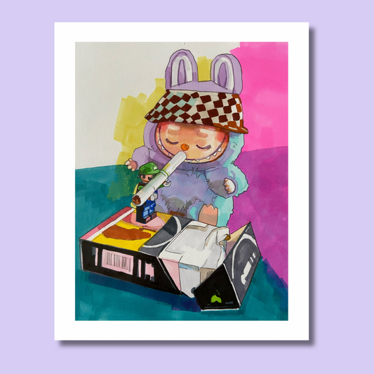 Print Labubu mala junta 20x25 cm
